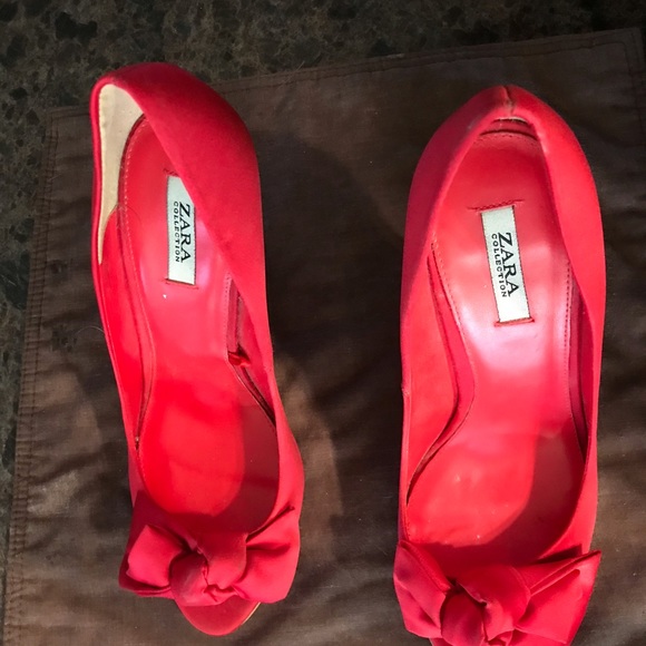 Zara Shoes - Zara red high heels
